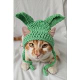 Furrever Crochet Baby Yoda Bere Star Wars Örgü Kedi Köpek Şapkası Evcil Hayvan Şapkası Pet Aksesuarları