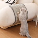 Furrther Boho Sisal Kedi Scratcher Mat Yapışkan Şeritli (Halı, Kanepe, Duvar, Köşe Mobilyaları için Çizilme Koruyucu), Dayanıklı ve Dökülmeye Dayanıklı Kedi Tırmalama Yüzeyi (33 x 55 cm, Balık Kemiği)