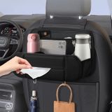 FURSATO Kancalı 5in1 Araba Koltuğu Arka Organizatör,Deri Dayanıklı Araba Kafalık Organizatör Bardak Tutucu Doku Kutusu ile Asılı Depolama, Çok Fonksiyonlu Araba Çöp Torbası, İçecek Snack Telefon için