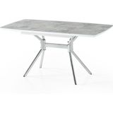 fursimo Monterra Açılır Yemek Masası – 80 X 130 / 160 Cm, Rambla Üst Tabla, Krom Metal Ayak