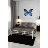 fursimo SERENİTA SERİSİ METAL BEYAZ KARYOLA FERFORJE KARYOLA 120X200