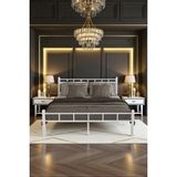 Fursimo Serenita Serisi Tek Kişilik Metal Ferforje Karyola 120X200 - Beyaz - 120 x 200 cm