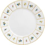 Fürstenberg Grecque Mille Fleurs Renkli Desenli Porselen Ara Servis Tabağı 24,4 cm - Standart