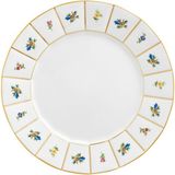 Fürstenberg Grecque Mille Fleurs Renkli Desenli Porselen Pasta Tabağı 19 cm - Standart