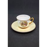 Fürstenberg Silvestre Fransa Vintage Porselen Çay/kahve Fincanı 2 Parça 90 ml - 1 Adet - Mavi