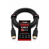 Fury 1.5 Metre Hdmı Kablo 4K Ultra Hd Hdmı 1.4 18Gbps Ethernet Arc 3D Full Hd Tv Ps5 Laptop