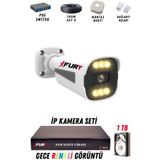 FURY 1 Kameralı Ip Güvenlik Kamerası Seti 4mp Gece Renkli Su Geçirmez 1506 1TB