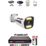FURY 1 Kameralı Ip Güvenlik Kamerası Seti 4mp Gece Renkli Su Geçirmez 1506 320GB