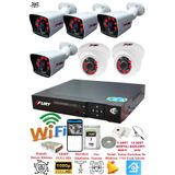 Fury 14125525 2 İç 4 Dış Kameralı 5MP Lens 2MP Görüntü 1TB Gece Görüşlü Full HD Güvenlik Kamerası