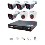 Fury 14125525 2 İç 4 Dış Kameralı 5MP Lens 2MP Görüntü 500GB Gece Görüşlü Full HD Güvenlik Kamerası