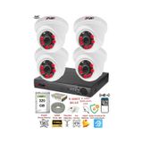 Fury 1412A 4 Kameralı 5MP 3.6 mm Lens 2MP Görüntü 320GB 6 Atom LED Gece Görüşlü Full HD Güvenlik Kamerası