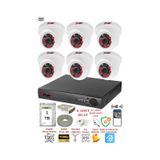 Fury 1412A 6 Kameralı 5MP 3.6 mm Lens 2MP Görüntü 1TB 6 Atom Led Gece Görüşlü Full HD Güvenlik Kamera