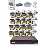 Fury 15 Warm Led Ip Güvenlik Kamera Seti 16 Kameralı Sesli 4Mp Gece Renkli Su Geçirmez 1403S 320Gb