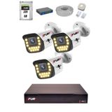 Fury 15 Warm Led Ip Güvenlik Kamera Seti 3 Kameralı Sesli 4Mp Gece Renkli Su Geçirmez 1403S 320Gb
