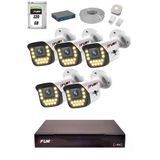 Fury 15 Warm Led Ip Güvenlik Kamera Seti 5 Kameralı Sesli 4Mp Gece Renkli Su Geçirmez 1403S 320Gb