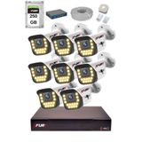 Fury 15 Warm Led Ip Güvenlik Kamera Seti 8 Kameralı Sesli 4Mp Gece Renkli Su Geçirmez 1403S 250Gb