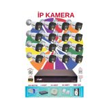 Fury 16 Lı Ip Güvenlik Kamera Seti Sesli 4mp Gece Renkli Su Geçirmez 5515S 500GB