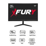 Fury 19" Geniş Ekran 75 Hz 5Ms (Vga,Hdmı) Led Monitör