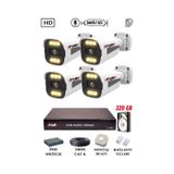 Fury 4 Kameralı Ip Güvenlik Kamerası Seti Sesli 4Mp Gece Renkli Su Geçirmez 1506S 320Gb