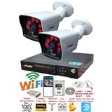 Fury 5525A 2 Kameralı 5MP Lensli 1080P 2MP Görüntü 6 Atom 500GB Gece Görüşlü Full HD Güvenlik Kamerası