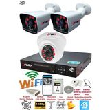 Fury 5525DI 3 Kameralı 5MP 3.6 mm Lens 2MP Görüntü 1TB 6 Atom Led Gece Görüşlü Full HD Güvenlik Kamera
