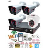 Fury 5525DI 4 Kameralı 5MP 3.6 mm Lens 2MP Görüntü 500GB 6 Atom LED Gece Görüşlü Full HD Güvenlik Kamerası