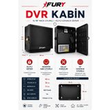 Fury Dvr/Nvr Abs Kabinet Cctv Rack 19 '' 42X32x11 Cm
