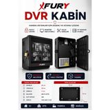 Fury Dvr/Nvr Cctv Rack Abs Kabinet 1U 19 '' 42X32x11 Cm