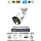 FURY Ip Güvenlik Kamera Seti 1 Kameralı Sesli 4mp Gece Renkli Su Geçirmez Ip5515s 320gb