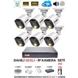 Fury Ip Güvenlik Kamera Seti 6 Kameralı Sesli 4Mp Gece Renkli Su Geçirmez Ip5515s 250Gb