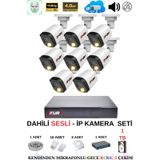 Fury Ip Güvenlik Kamera Seti 8 Kameralı Sesli 4Mp Gece Renkli Su Geçirmez Ip5515s 1Tb