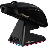 Furycube G9 Pro PAW3311 Ekranlı, Sarj Istasyonlu, Kablolu, Bluetooth, 2.4ghz Wifi, 22000DPI, Kablosuz Gaming Oyuncu Mouse Siyah
