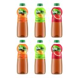 Fuse Tea Soğuk Çay, Karma Paket, Şeftali-Mango Ananas-Karpuz Aromalı, 1L, 6'lı