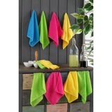 Fushia 10'lu Renkli Mikrofiber Cam Temizleme Bezi 30x30 cm Kolay Temizlik ve İz Bırakmayan Yapı