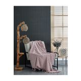 Fushia Locked Tekli Koltuk Berjer Örtüsü Şalı | Tv Battaniyesi | Diz Battaniyesi 130x170cm