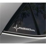 Fusion Yan Cam Sticker Oto Kapı Çıkartma 20cmx7cm