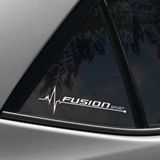 Fusion Yan Cam Sticker Oto Kapı Çıkartma Tuning oto 20 cm x 7 cm yazı 171
