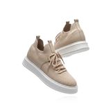 Fusion Yüksek Kalite Triko Slip-On Rahat Erkek Spor Ayakkabı Krem KREM