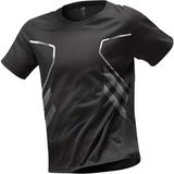 Fusto Mikro Polyester Slim Fit Performans Antrenman Sporcu Erkek Tshirt - Siyah - XL