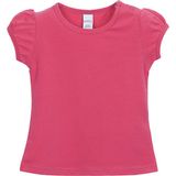 Fuşya Basic Kız Bebek Çıtçıtlı Sıfır Yaka Karpuz Kol Tişört - 9 - 12 Ay
