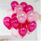 Fuşya - Pembe Karışık Metalik Balon 50 Adet + 5 mt Balon Zinciri
