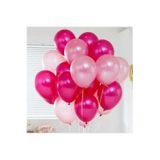 Fuşya - Pembe Karışık Metalik Balon 70 adet + 5 mt balon zinciri