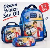 Futbol Arda Güler Temalı 3’lü Okul Çanta Seti – Sırt Çantası + Beslenme Çantası + Kalemlik
