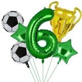 Futbol Balonları Erkek Çocuklar için Doğum Günü Dekorasyonu, Futbol Doğum Günü Partisi Malzemeleri (6.)