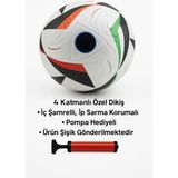Futbol Dünya Kupası 2026 Tasarım Futbol Topu 4 Astarlı No:5 480 Gram - Beyaz