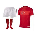 futbol forması halısaha Takım Forma Modeli Dijital Baskılı Forma Şort ve Çorap - Kırmızı - Beyaz - 12 - 13 Yaş
