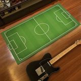 Futbol Sahası Desenli Oyun Odası Halısı Kaymaz Taban Çocuk Odası Halısı Bambu Kalite (150 x 230 cm)