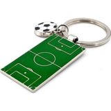 FUTBOL SAHASI VE TOPU FUTBOLCU METAL ANAHTARLIK KC939