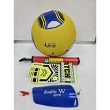 Futbol Seti Kavuçuk Futbol Topu Kaleci Eldiveni Tekmelik Pompa - Renkli