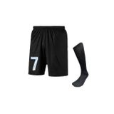 Futbol şortu futbol çorabı antrenman şort özel rakam baskılı S/XXL (Siyah 7, STANDART)